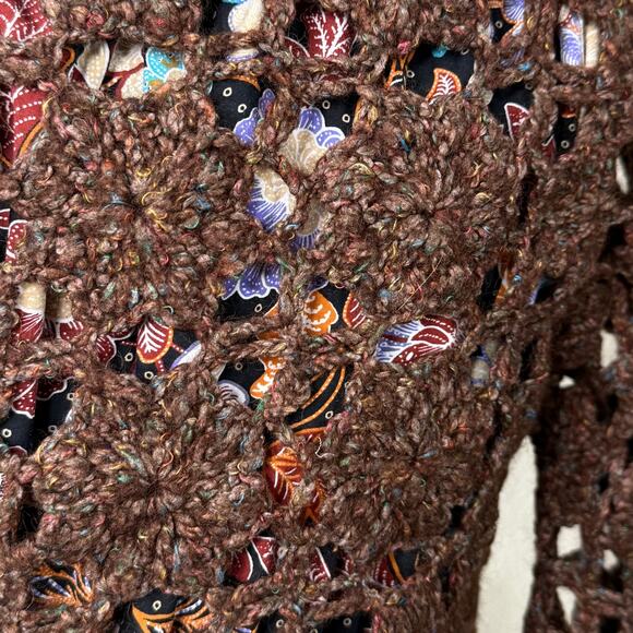 Moth Open Knit Cardigan Sweater Whimsy Twee Fairy Grunge Whimsigoth Forest S - Picture 4 of 6